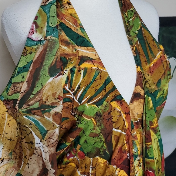 Soft Surroundings Halter Layered Dress - Picture 2 of 6